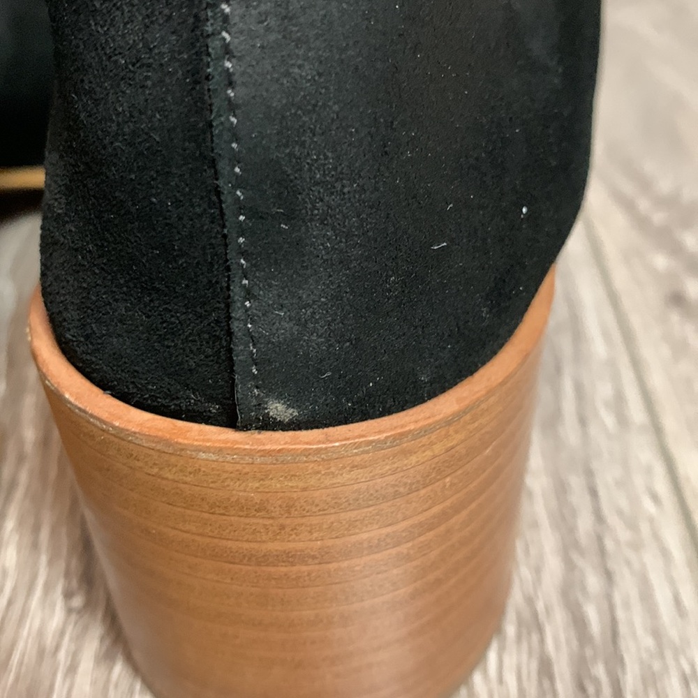 Everlane Suede Heel Mules Black Size 9.5 - Picture 8 of 16